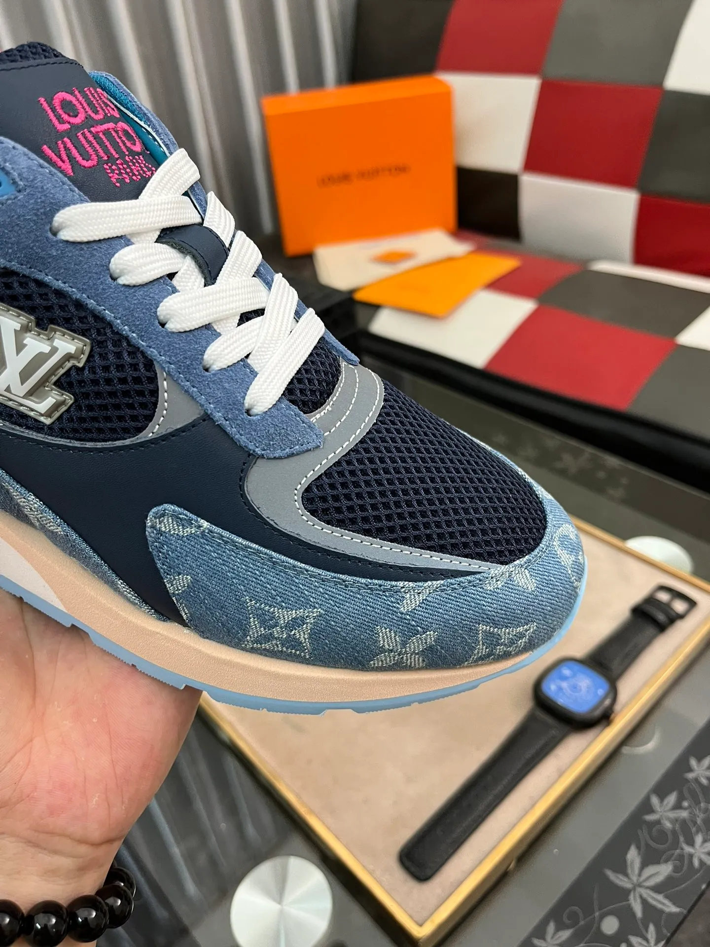 Men's Men's Shoes 💰660⌚️⌚️【LOUIS VUITTON) New 🍀LV Louis Vuitton*——LV classic dad shoes trendy shoes! Made of imported original soft calf leather, imported fly woven lining. Original wear-resistant rubber outsole! High quality products! Code number: 38-44